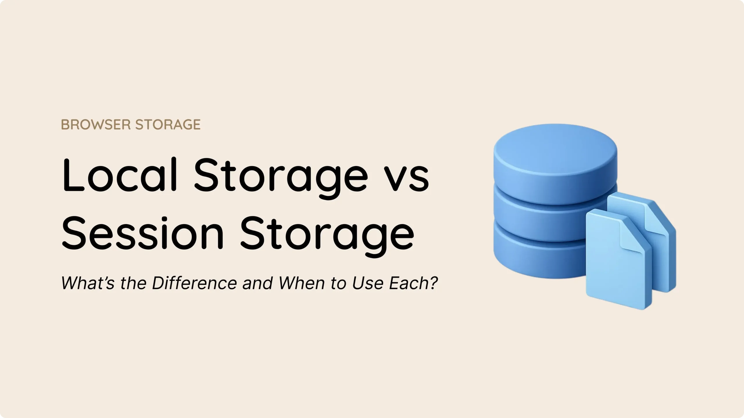 locale storage vs session storage